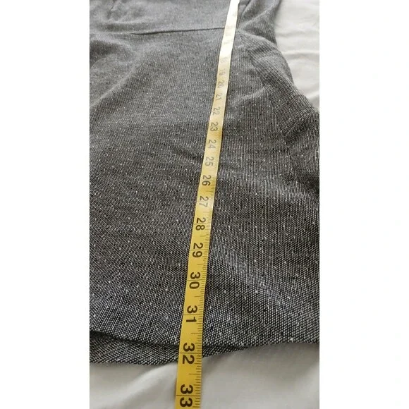 Theory Nikay D Kenmore Gray Tweed Jersey Knit Fit & Flare Mini Dress Size 4 - Picture 5 of 7